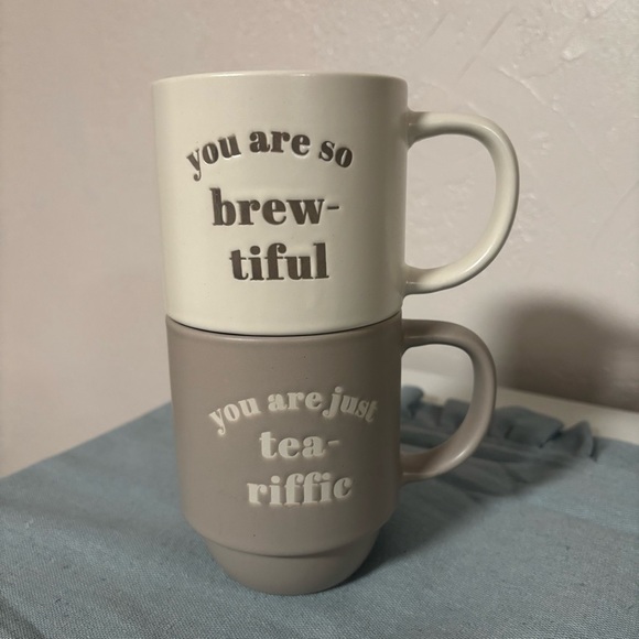 stoneware nesting coffee mug and tea mug - Picture 5 of 5